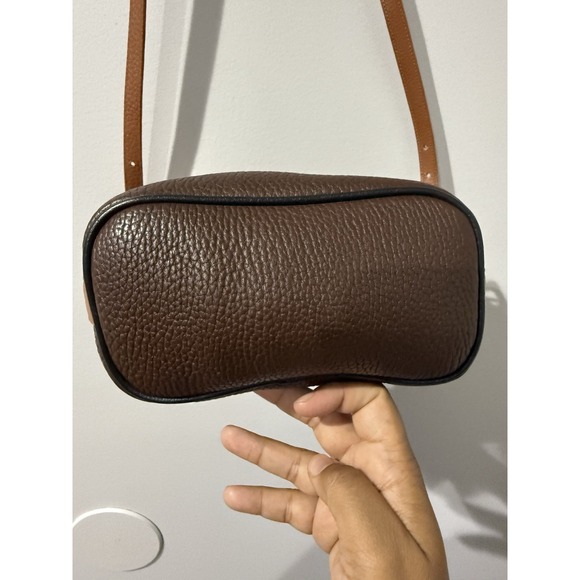 DOONEY & BOURKE TETON Tan Brown LEATHER DRAWSTRING BUCKET BAG VTG 90s READ - Picture 5 of 13